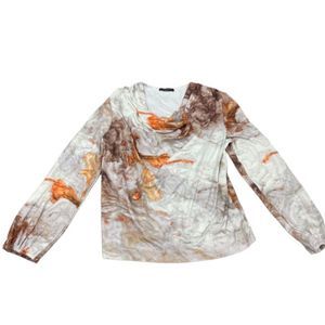 Loveu.dear Girls Long Sleeves V Neck Multicolor Top Size L
